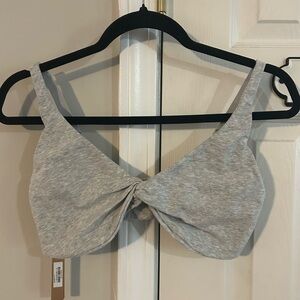 Skims Gray Twist Front bra